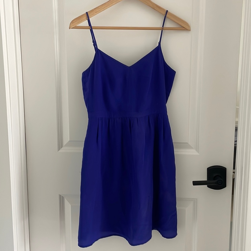 Madewell silk dress -purple